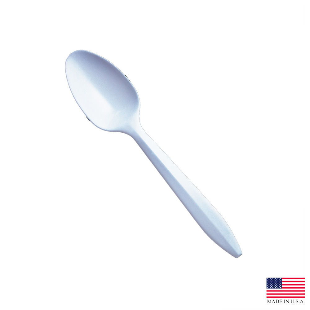 S6BW Style Setter Teaspoon White Medium Polypropylene 1000/cs