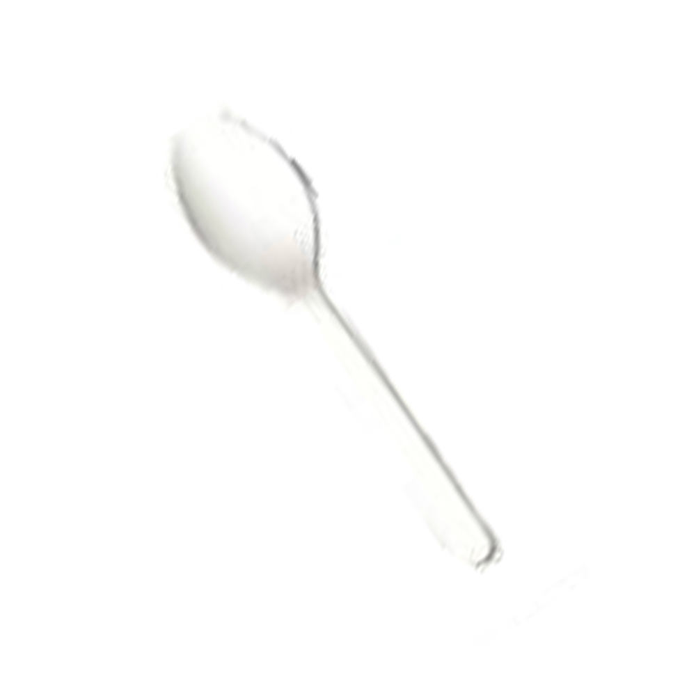 11923W Teaspoon White Heavy Polypropylene 1000/cs - 11923W WHT HVY PP BULK TSPOON