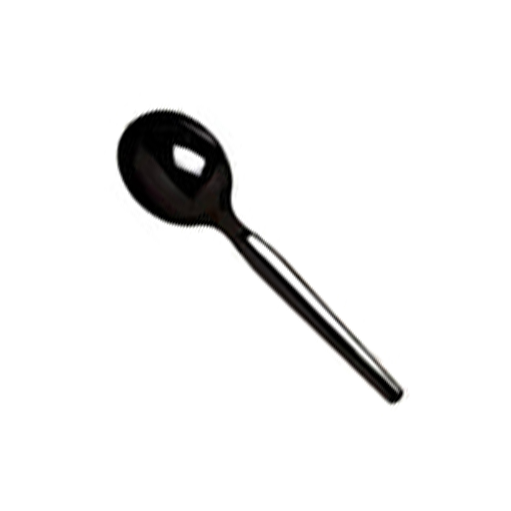 11924B/406041 Soup Spoon Black Heavy Polypropylene 1000/cs - 11924B/406041 BLK HYPP SOUPSPN