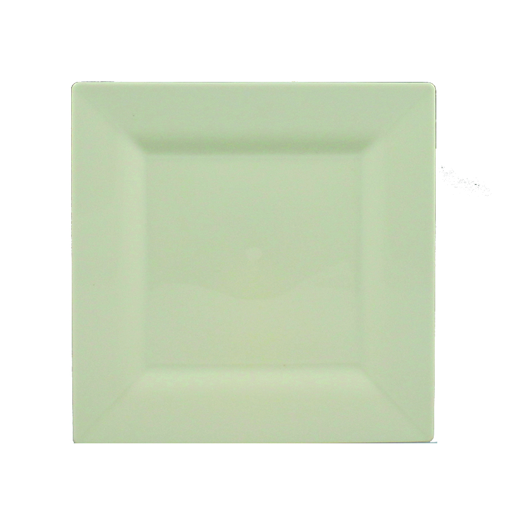 SQ04757 Simply Squared Beige  4.75" Plastic Plate 12/10 cs - SQ04757 4.75" BGE SIMSQ PLATE