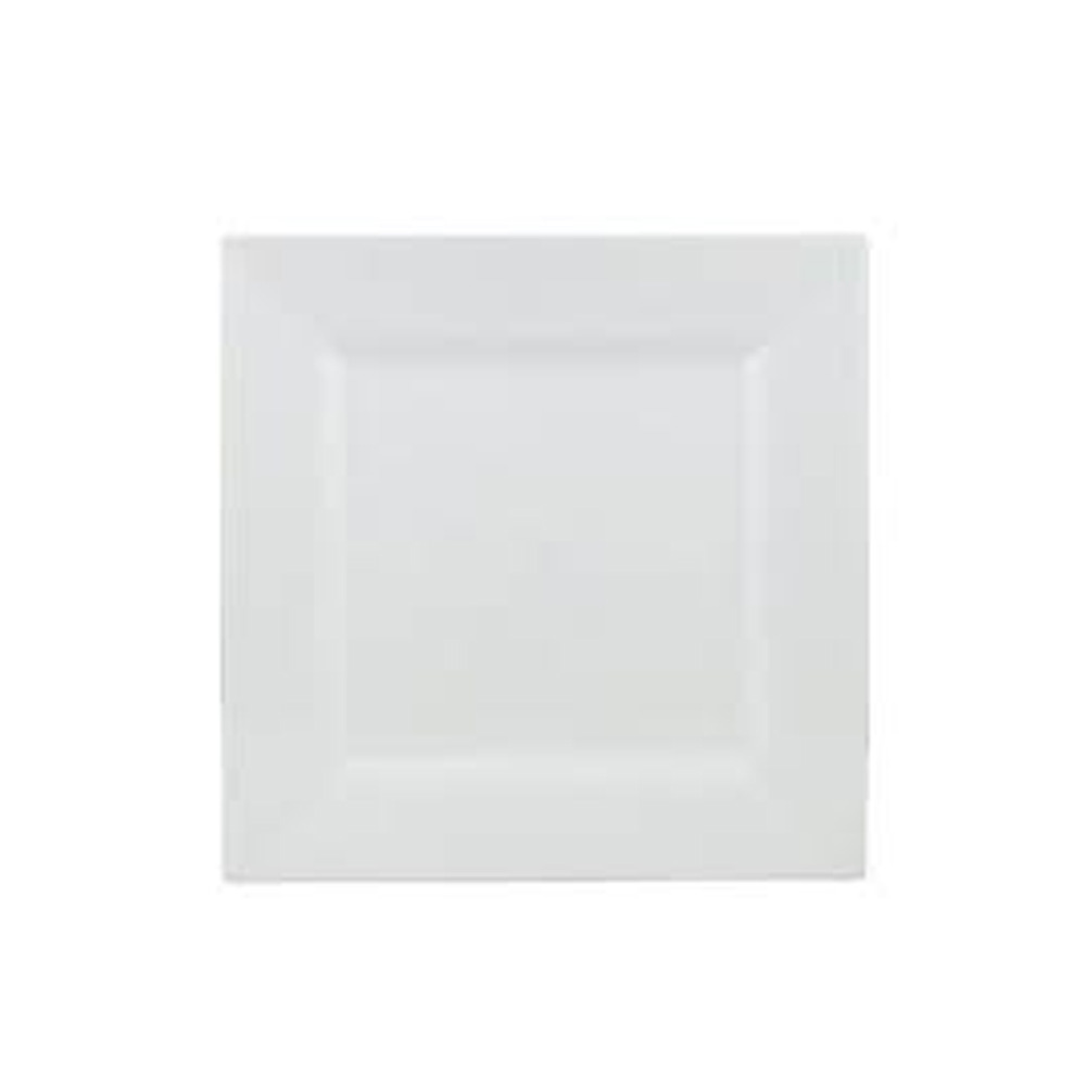 SQ10800 Simply Squared White 8" Plastic Plate 12/10 cs - SQ10800 8"WHT SIMSQ PLATE