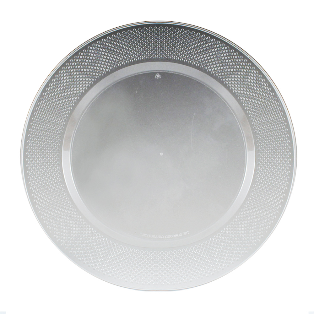 CC10016 Concord Clear 10.25" Plastic Plate 10/15 cs - CC10016 10.25"CLEAR CONC PLATE