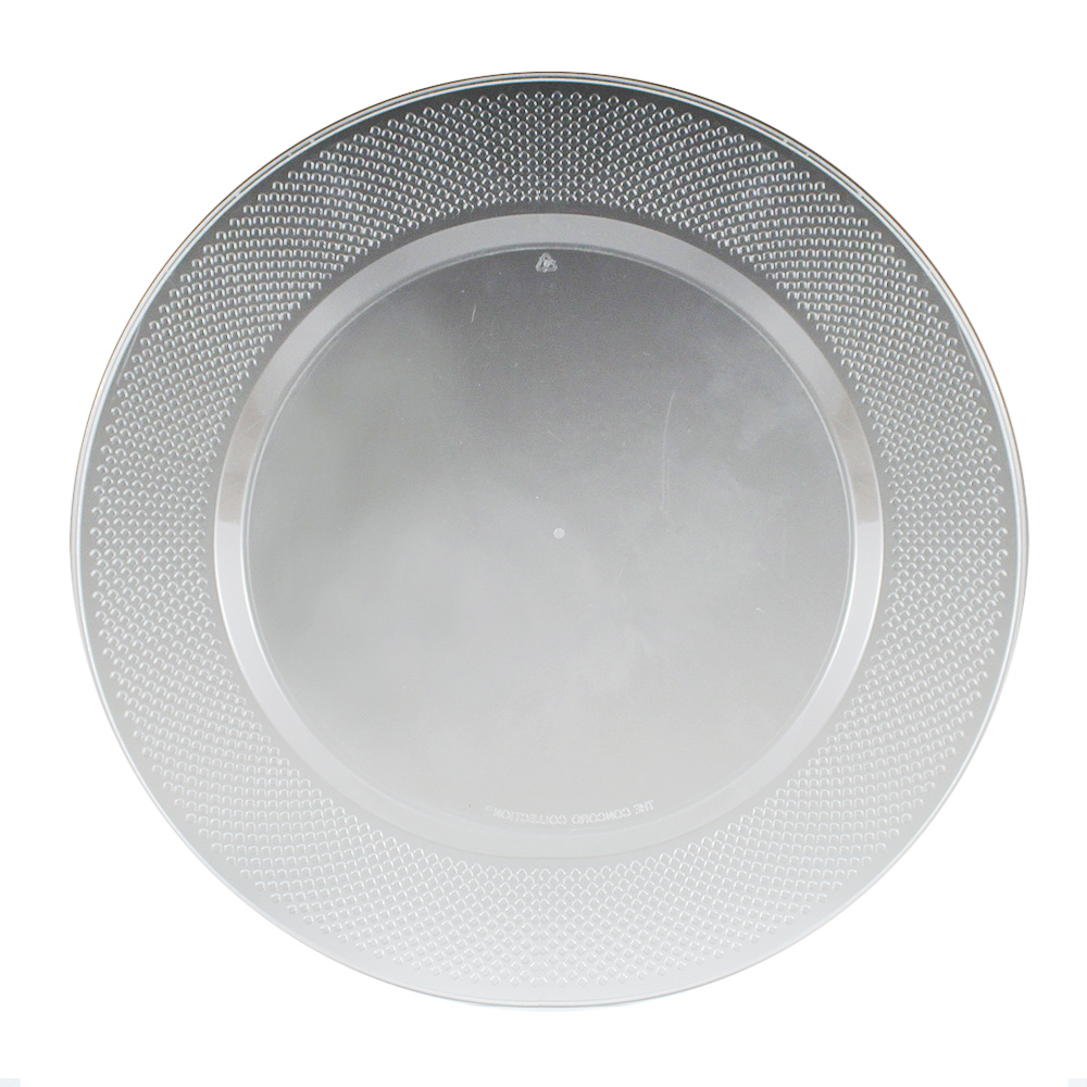 CC10016 Concord Clear 10.25" Plastic Plate 10/15 cs