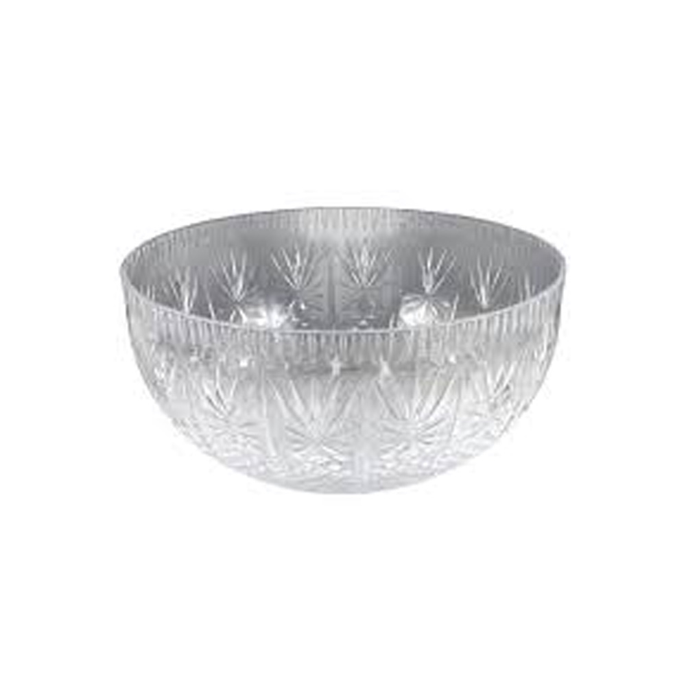 MPI03206 Crystalware Clear 12 Qt. Plastic  Crystal Cut Bowl 6/cs