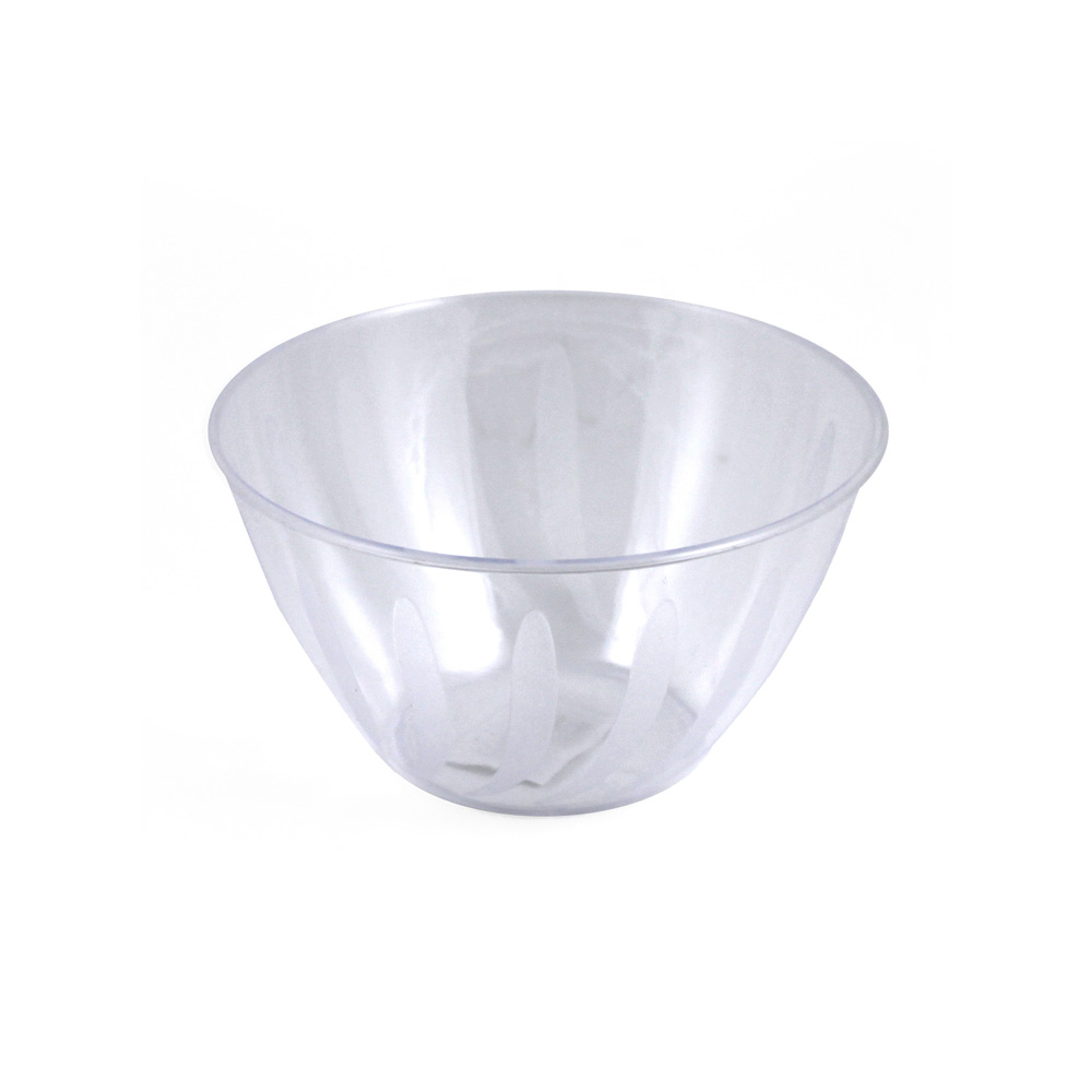 MPI90853 Swirls Clear 24 oz. Plastic Bowl 36/cs - MPI90853 SMALL CLEAR SWIRL BWL