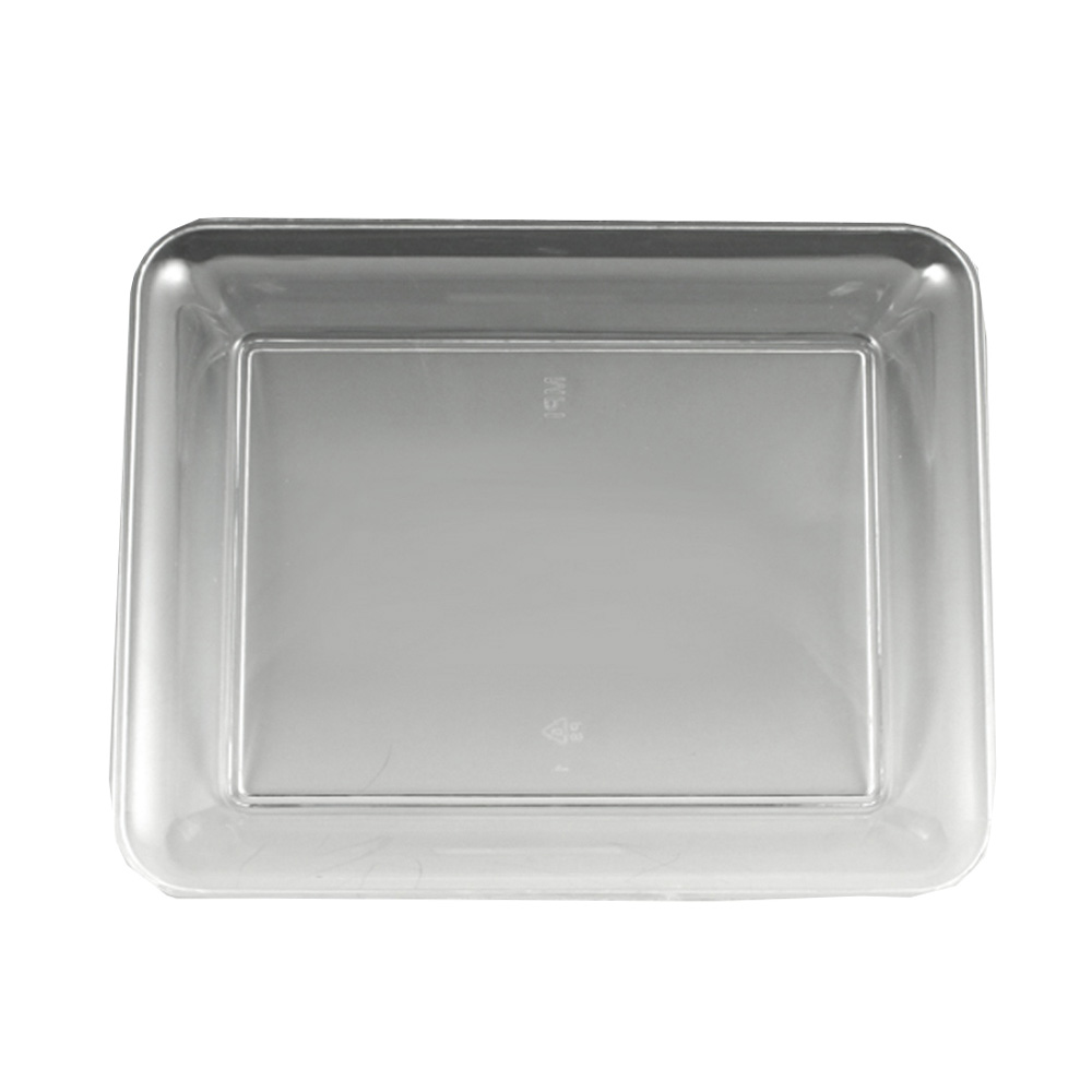 MPI01086C Sovereign Clear 8"x10" Plastic Tray 25/cs - MPI01086C 8X10 CLR RECT TRAY