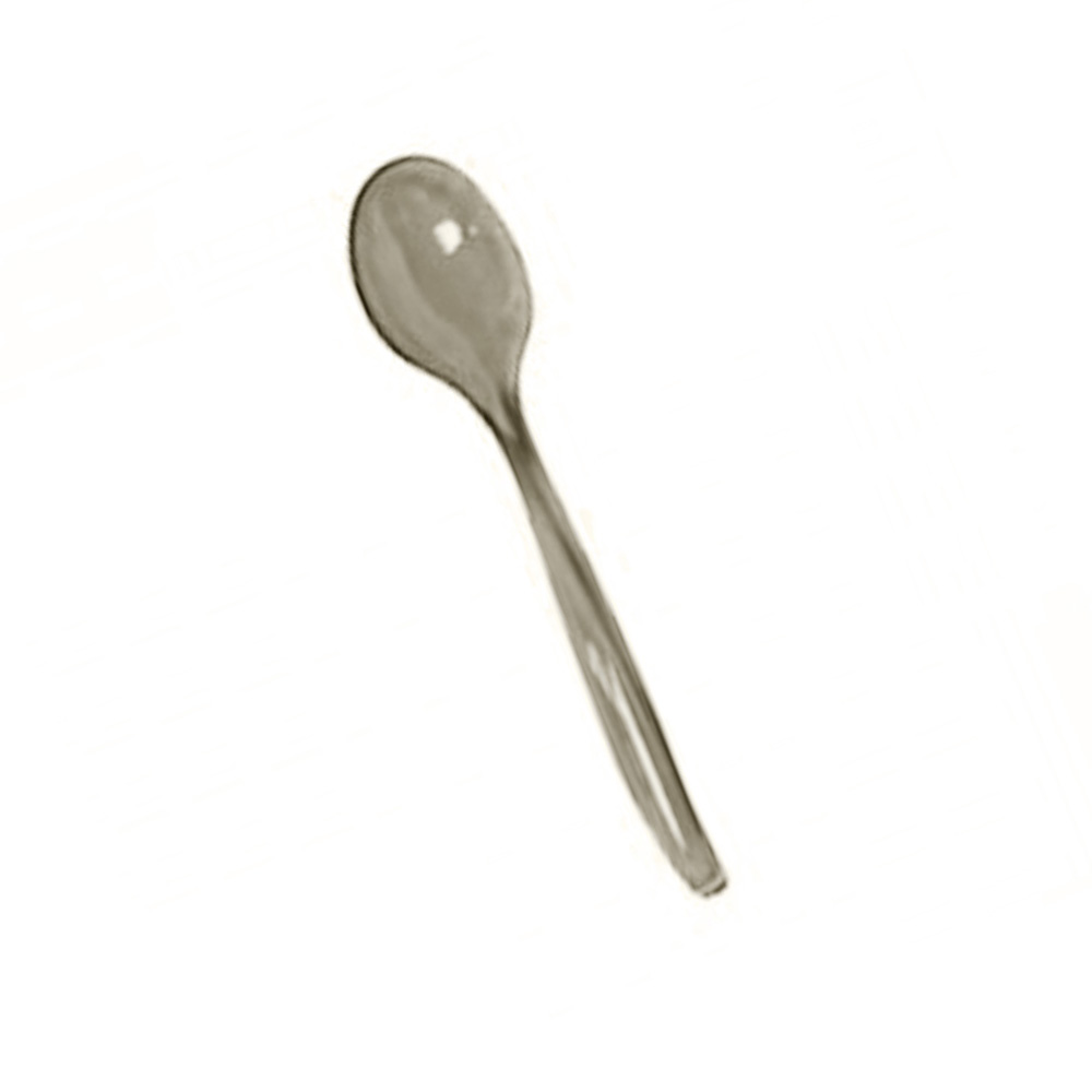 MPI00726 Swirls Clear 10" Plastic Serving Spoon  72/cs
