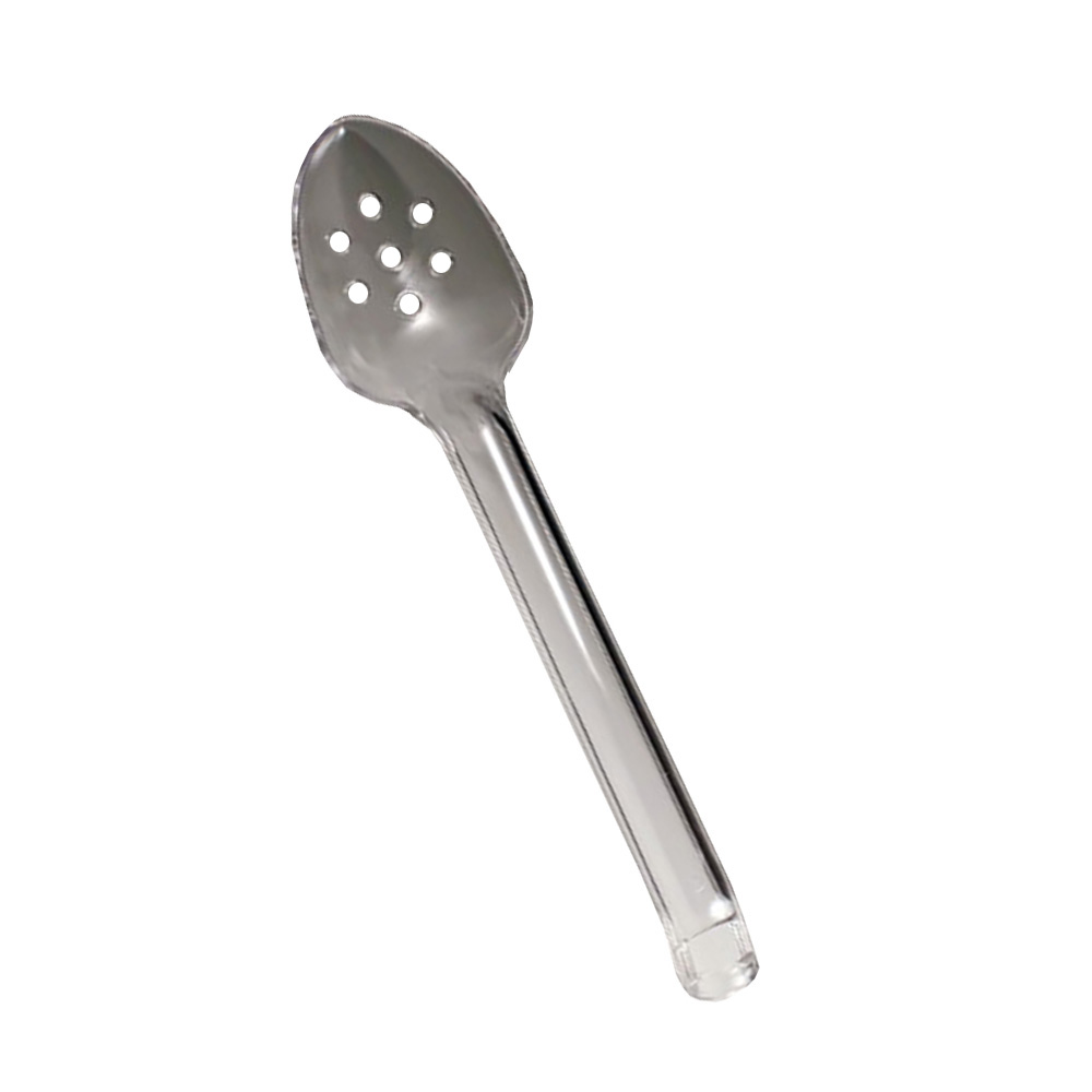 MPI00126C Sovereign Clear 12" Plastic Serving Slotted Spoon 12/cs - MPI00126C 12" CLR SLOTED SPOON