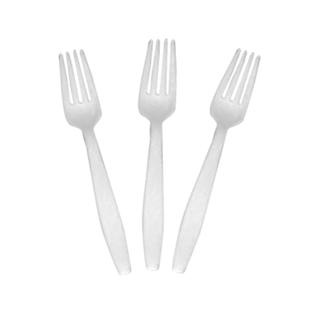 406010 Fork White Medium Polypropylene 1000/cs