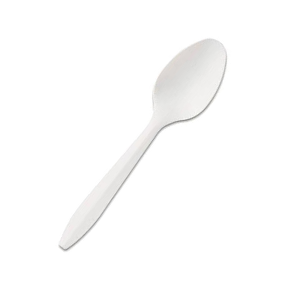 406014 Teaspoon White Medium Polypropylene 1000/cs