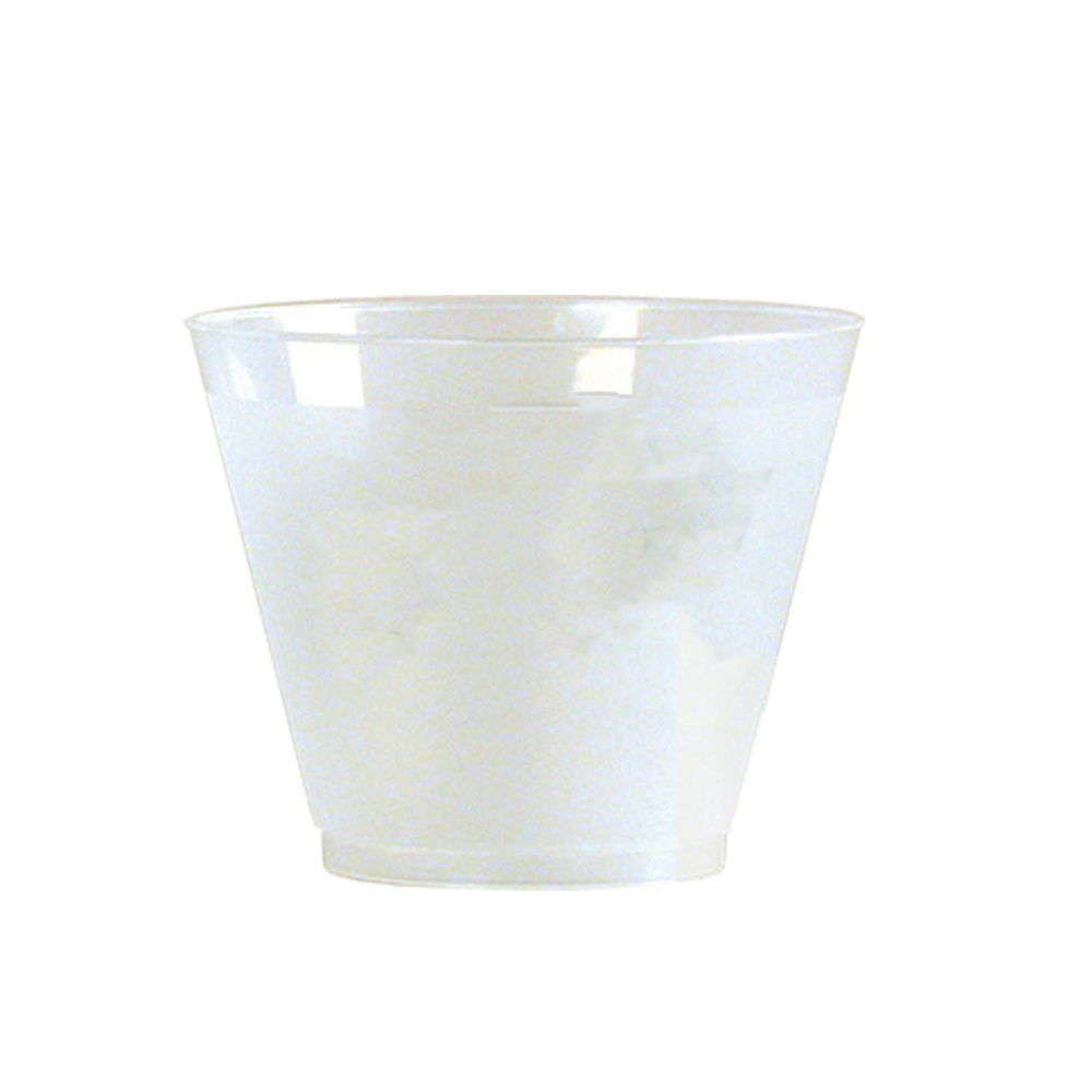 PF9 Frost Flex Translucent 9 oz. Plastic Squat Tumbler 20/25 cs - PF9 9z SQT FROST FLEX TUMBLER