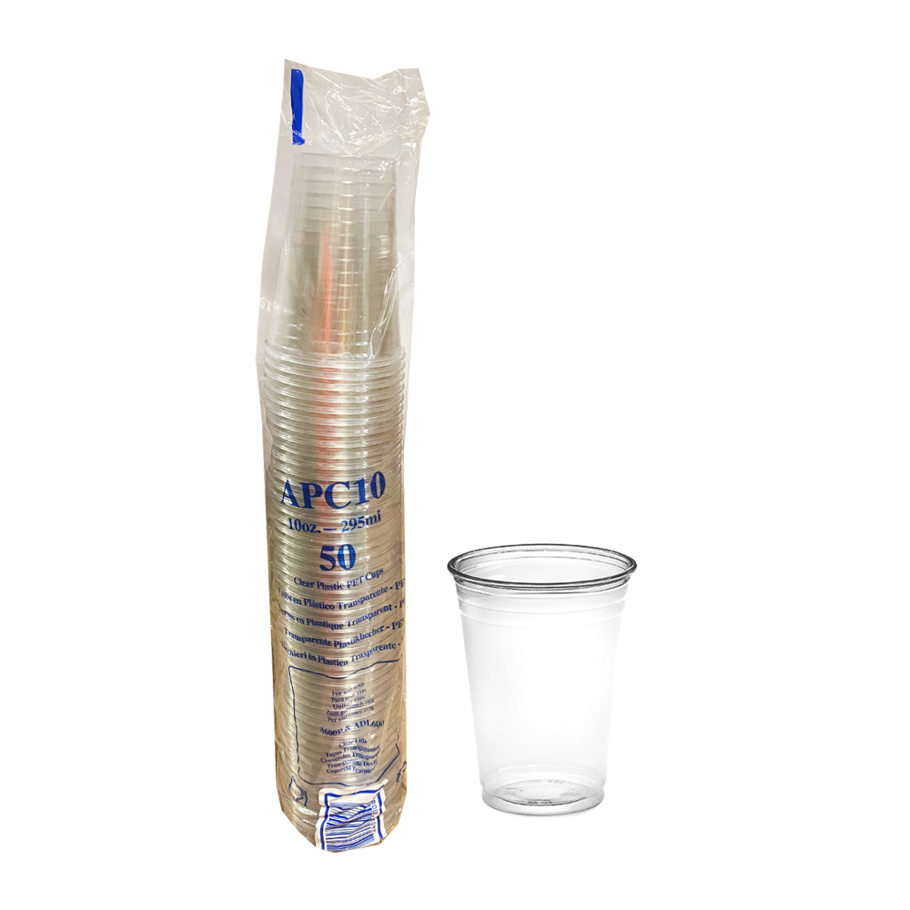 APC10 Clear 10 oz. PET Cold Cup 20/50 cs