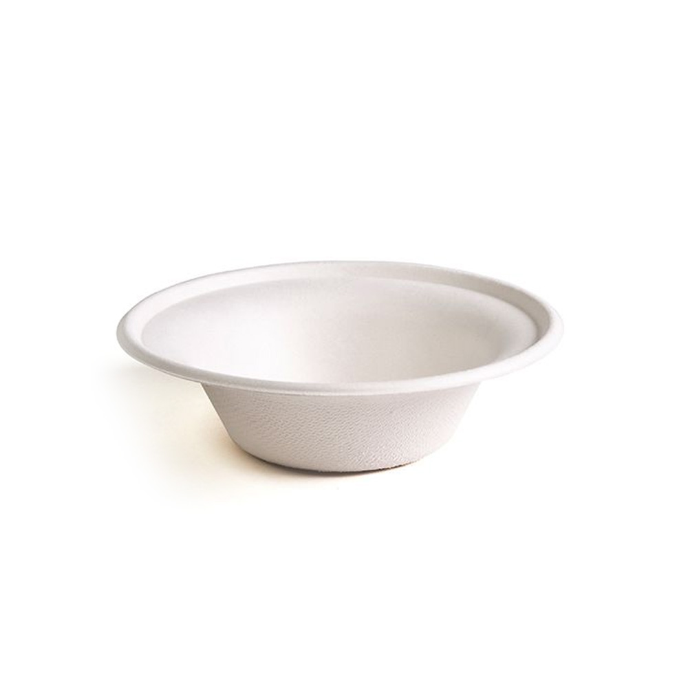 PF-EV-BL12 Evolution White 12 oz. Bagasse Bowl 8/125 cs