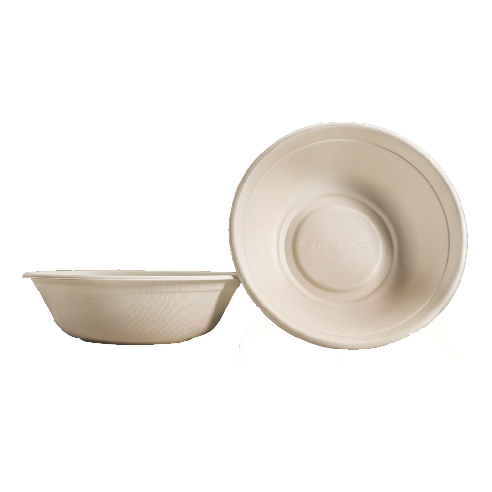 PF-EV-BL32 Evolution White 32 oz. Bagasse Bowl 2/100 cs