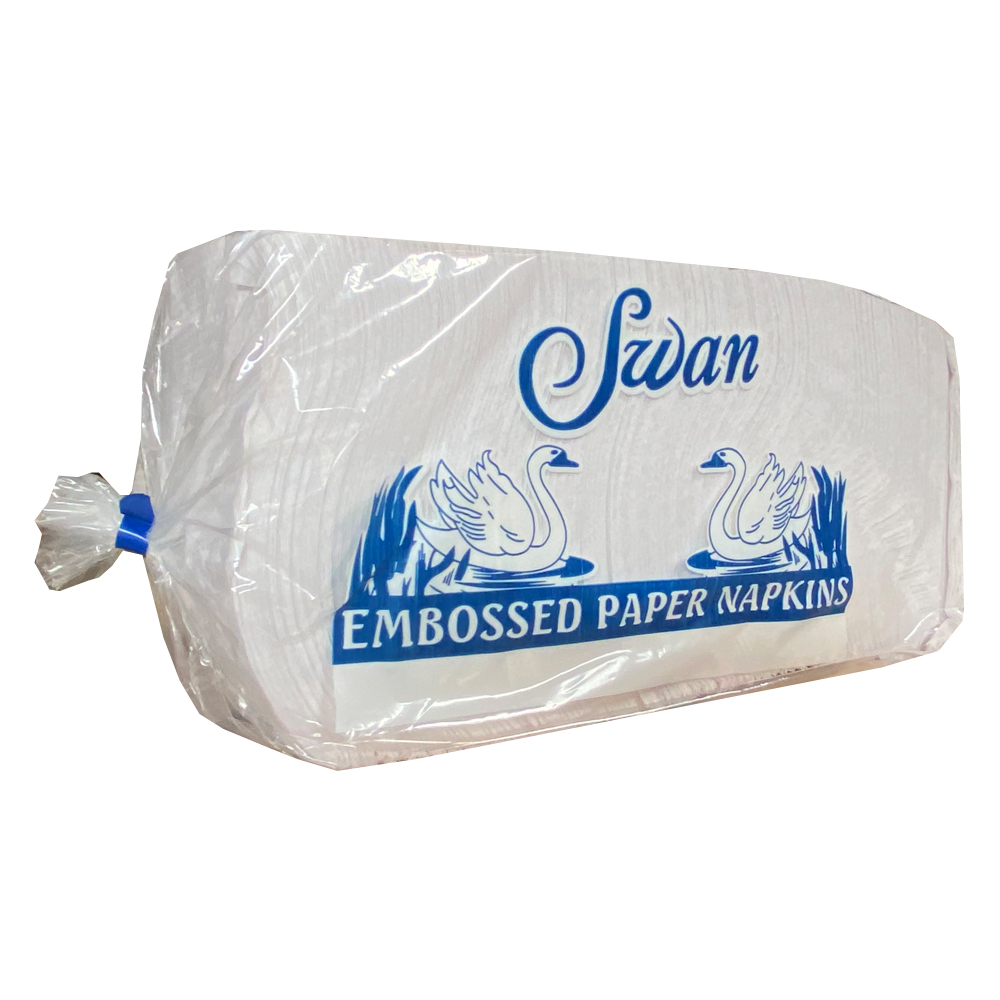 EZLN12500 White 1/4 Fold 1 ply Lunch Napkin 12/500cs