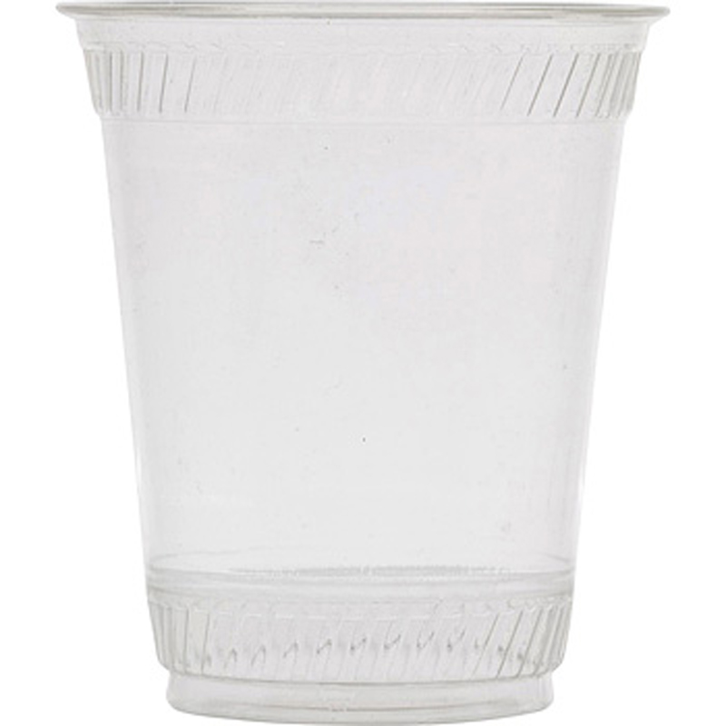 GC90F/9509100 Greenware Clear 9 oz. Compostable Cold Cup 20/50 cs - GC90F/9509100 CLR 9z GRNWR CUP