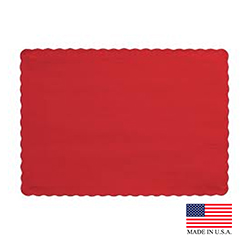 PM125 Red 10"x14"  Placemat 1000/cs - PM125 RED 10X14 PLACEMAT