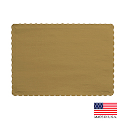 16495 Gold 9.5"x13.5" Placemat 1000/cs