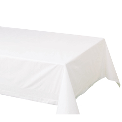 210130 Cellutex White 54"x108" 2 Ply Poly Tissue Table Cover 25/cs - 210130 WH 54X108 TABLECOVER