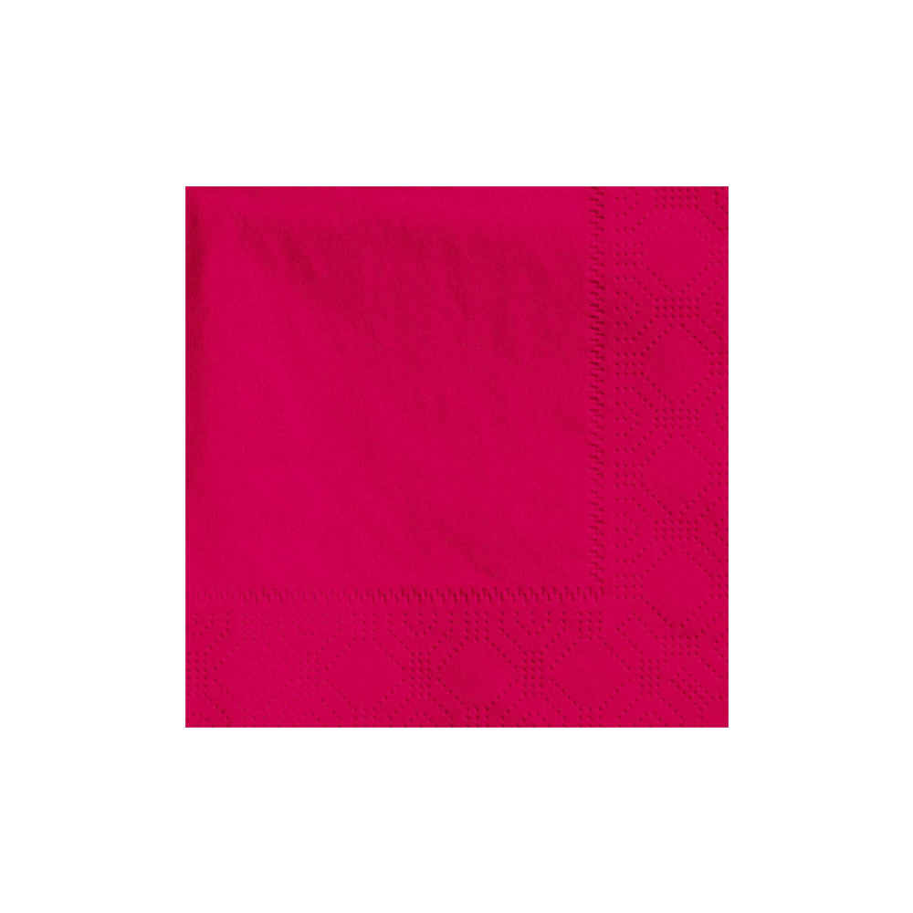 180311 Red Beverage Napkin 2 ply 1/4 Fold 4/250 cs - 180311 RED 2 PLY BEV NAP