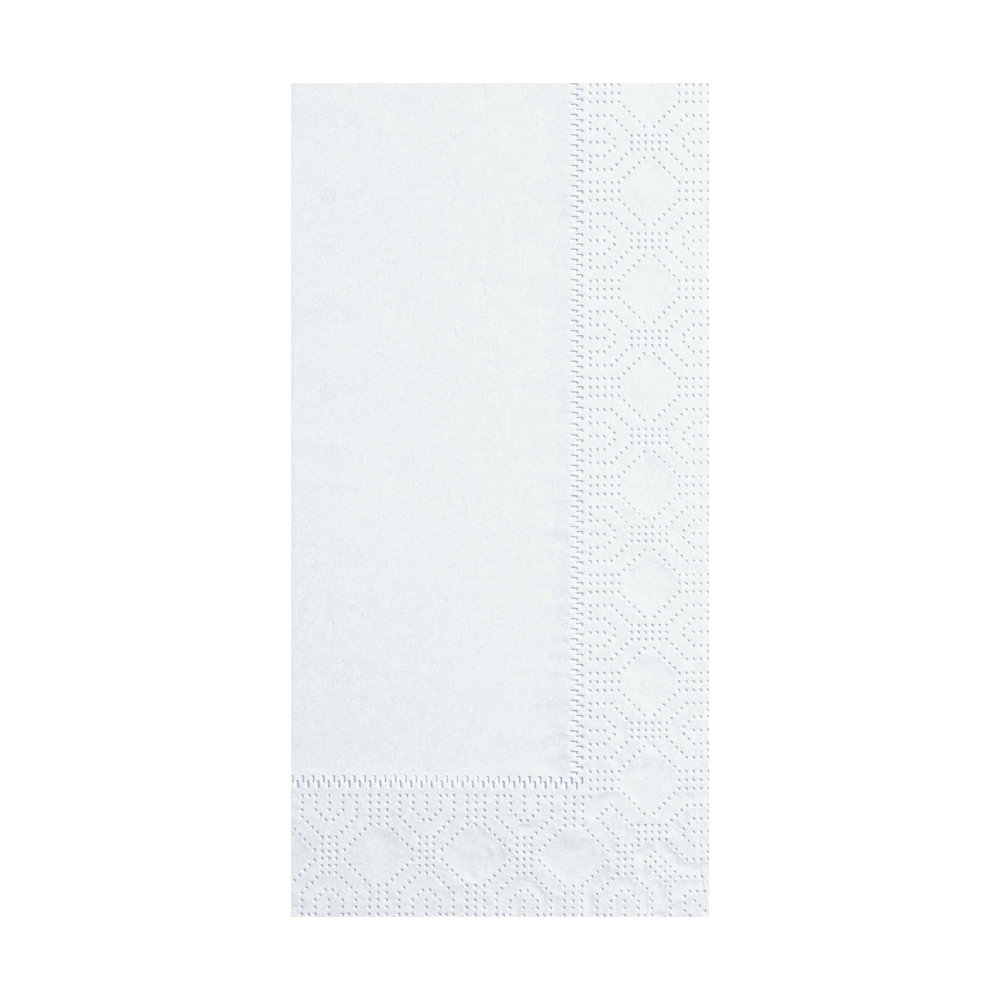 180700 White Dinner Napkin 3 ply 1/8 Fold 20/100 cs - 180700 WHT 3 PLY DIN NAPKIN