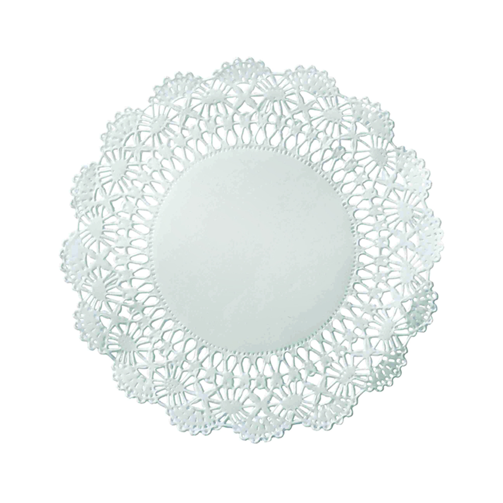 500238 Cambridge White 10" Lace & Linen Doilies 1000/cs