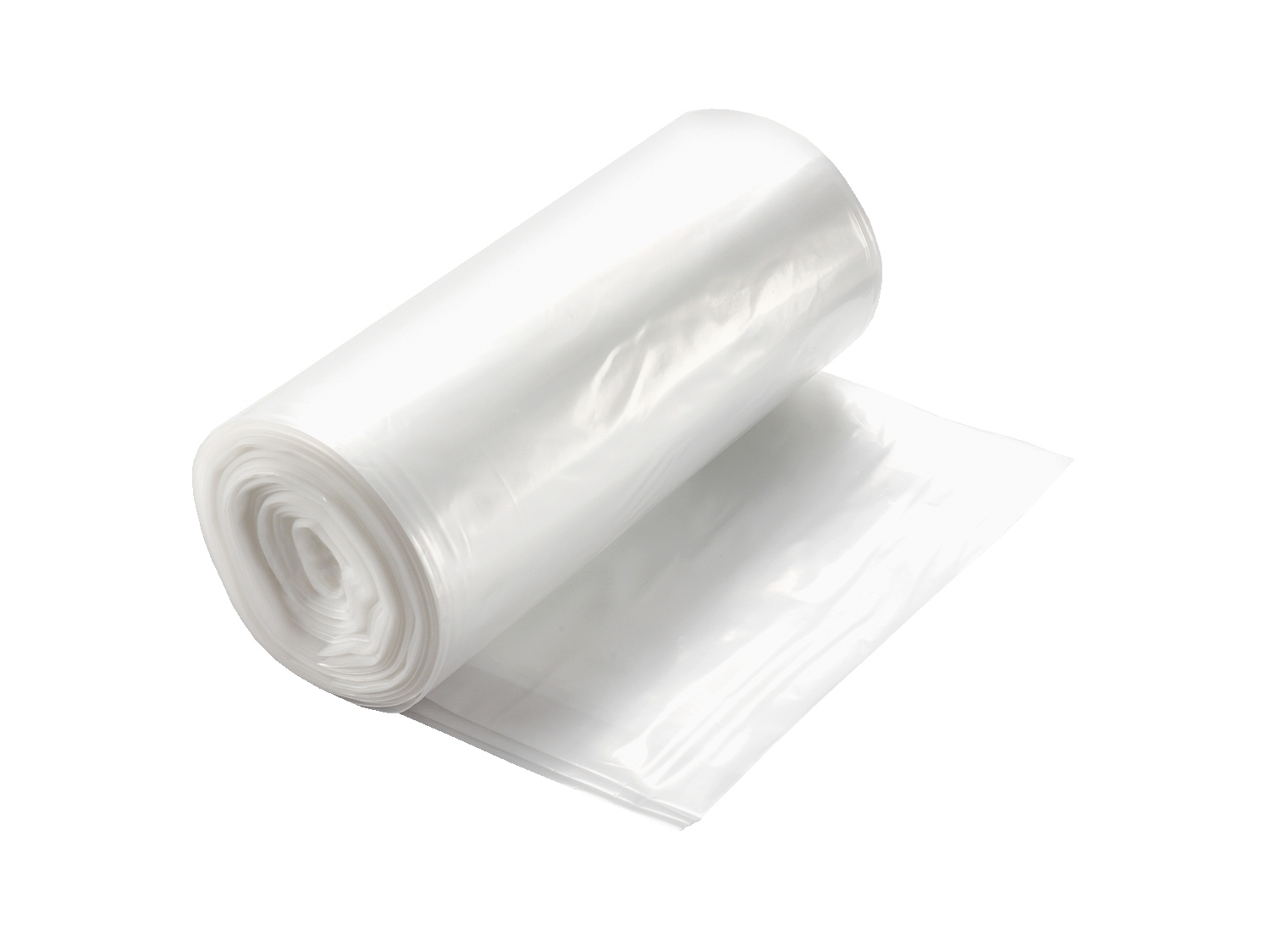 VLH2424-06N Can Liner 23" x 24" 6 Mic 7-10 Gal. Natural Plastic Hi-Density On A Roll 20/50 cs