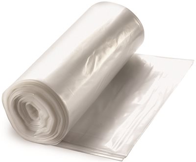 VLH4048-12N Can Liner 40" x 46" 12 Mic 40-45 Gal. Natural Plastic Hi-Density On A Roll 10/25 cs