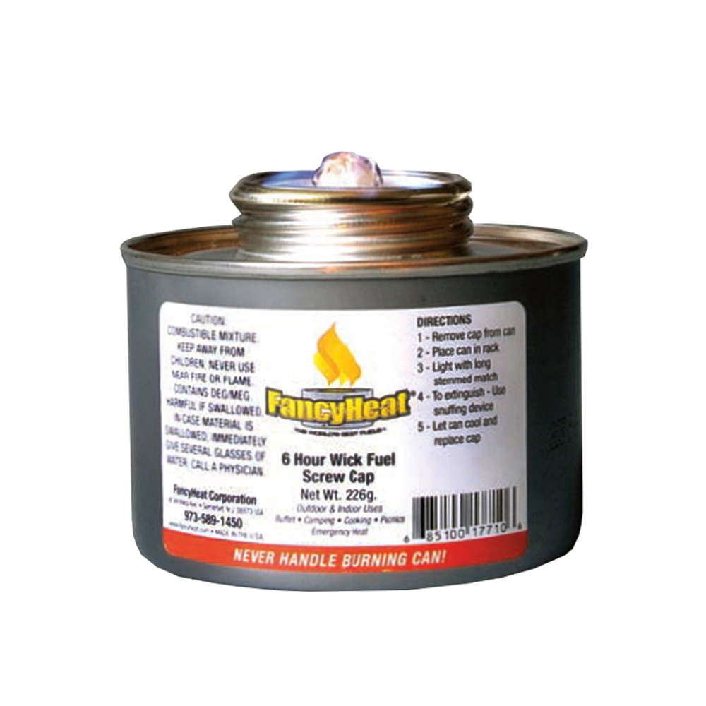 17700-F720 6 Hour Wick w/Screw Cap Chafing Fuel 12/6 cs