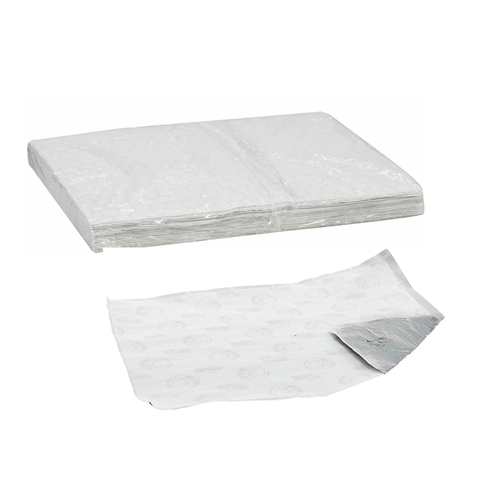 7523 10.5"x13" Plain Cushion Fold Foil Sandwich Wraps 5/500 cs