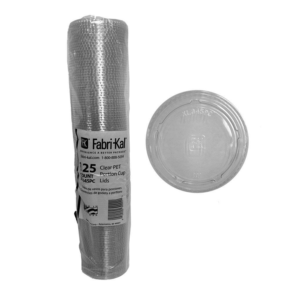 9505582/XL345PC Clear 3.5 oz/4 oz./5.5 oz. Portion Cup Lid 1250/cs