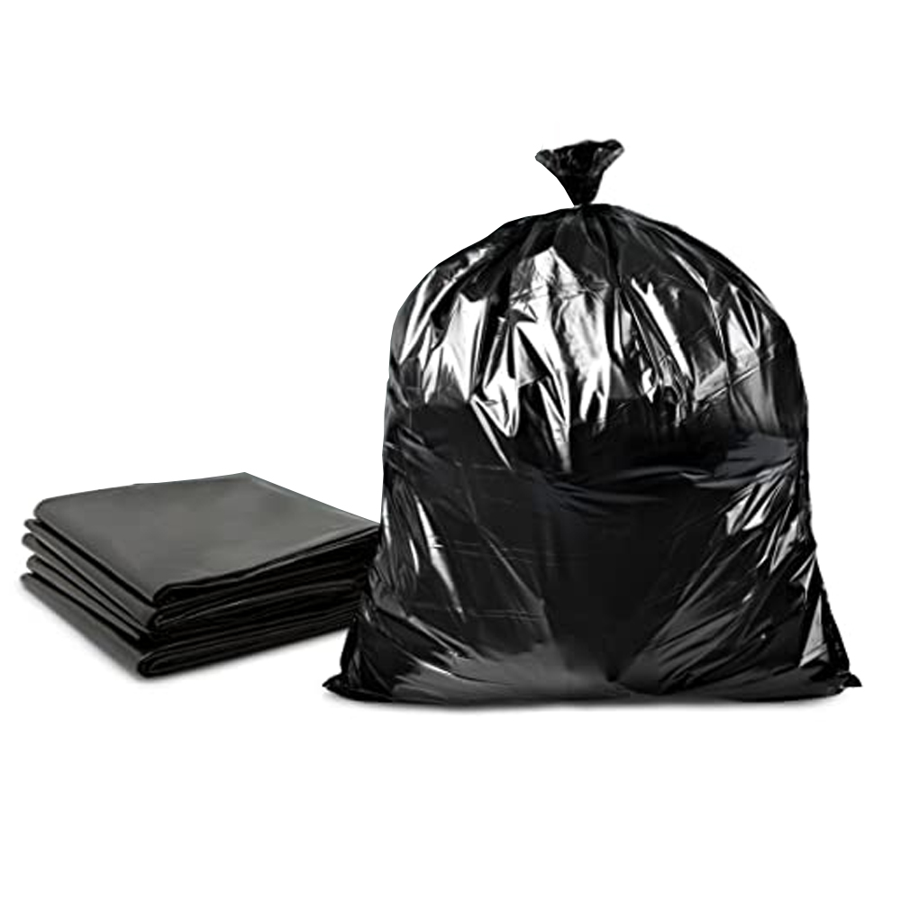 NYC4254XXXH Can Liner 42"x54" 2.5 Mil Black 55-60 Gal. Individually Folded 100/cs