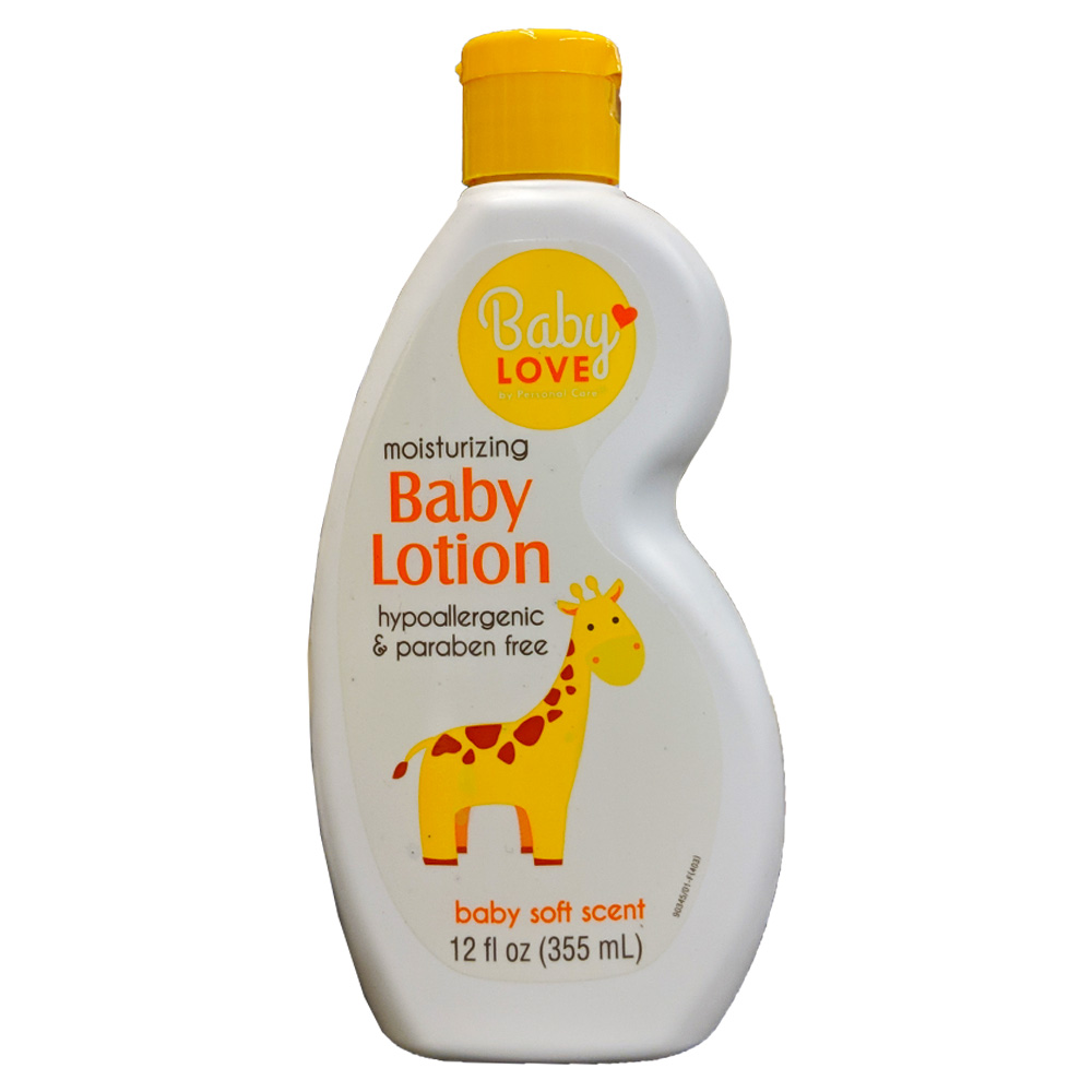 90345-12 Baby Love 12 oz. Moisturizing Baby Lotion w/Baby Soft Scent 12/cs