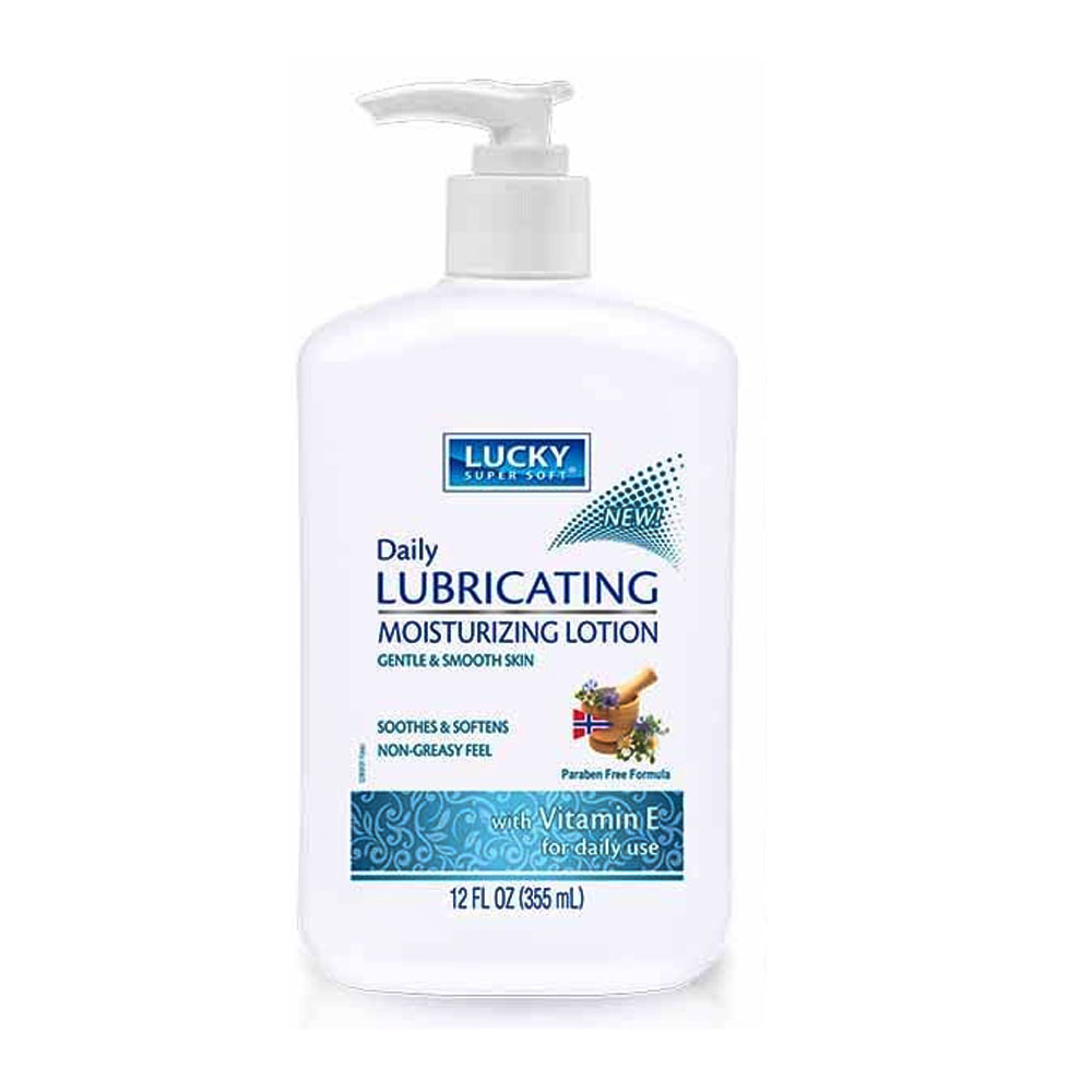 12069-12 Lucky Super Soft 12 oz. Daily LubricatingMositurizing Lotion w/ Vitamin E  12/cs