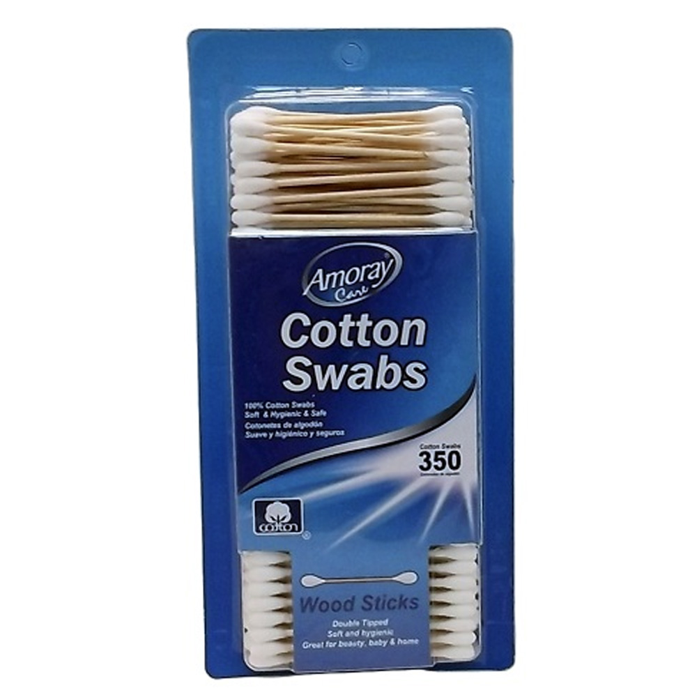 66619 Amoray Wooden Cotton Swab 48/350 cs