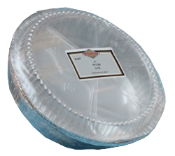 1237/48PL Quality Aluminum 9" Pan w/Dome Lid Combo 48/3 cs