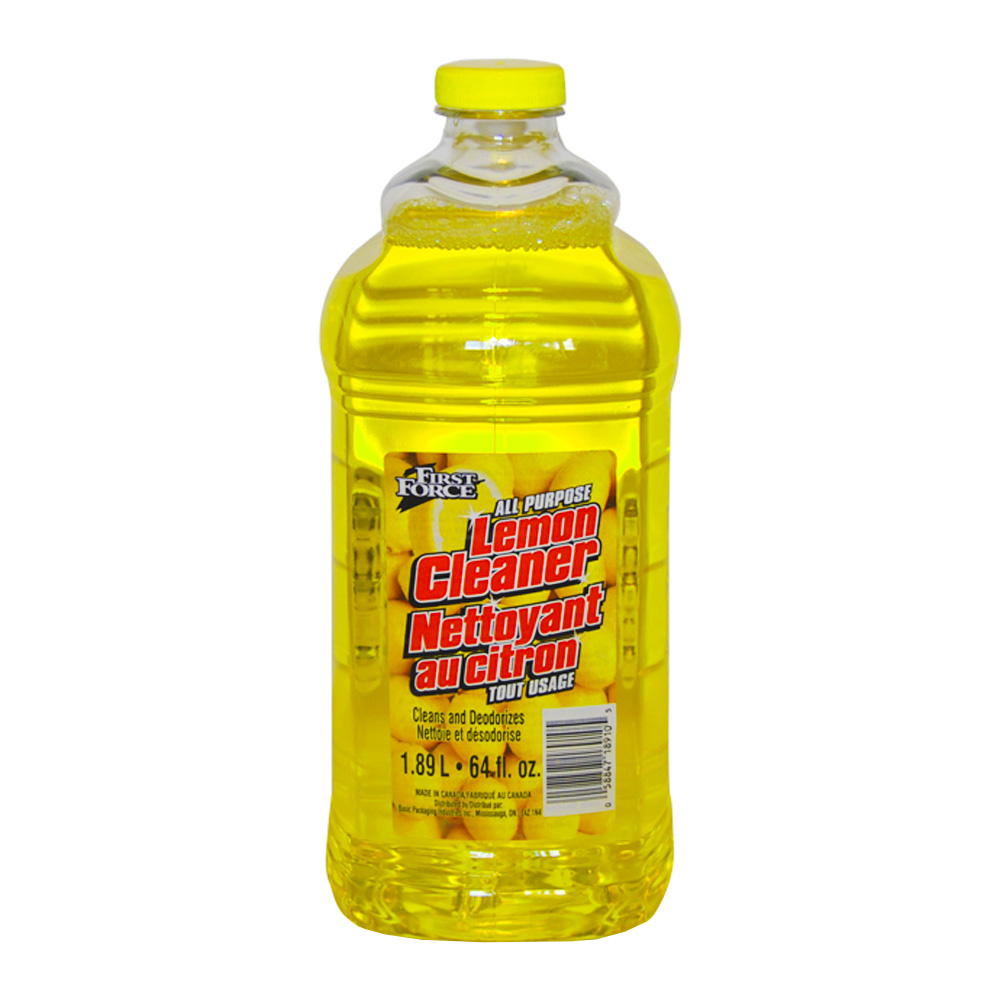 18910-5 First Force 64 oz. All Purpose Cleaner w/Lemon Scent 8/cs - 18910-5 64z LEMON CLEANER REFL