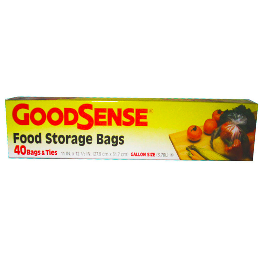 GDS24U40 GoodSense Food Storage 1 Gal. Clear Plastic 24/40 cs