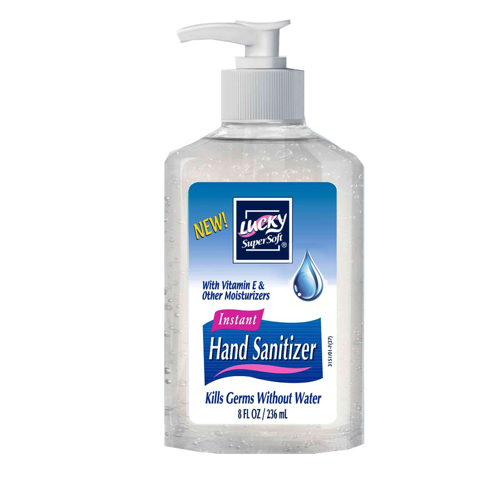 3151-12 Lucky Super Soft 8 oz. Classic Hand Sanitizer 12/cs