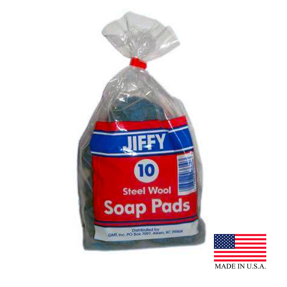 281104 Jiffy   Steel Wool Soap Pad 36/10 cs - JIFFY SOAP PADS 36/10/CS