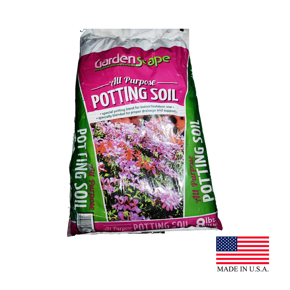 GPS8B All Purpose 8 lb. Bag Potting Soil 6/cs - GPS8B   8# POTTING SOIL BAG