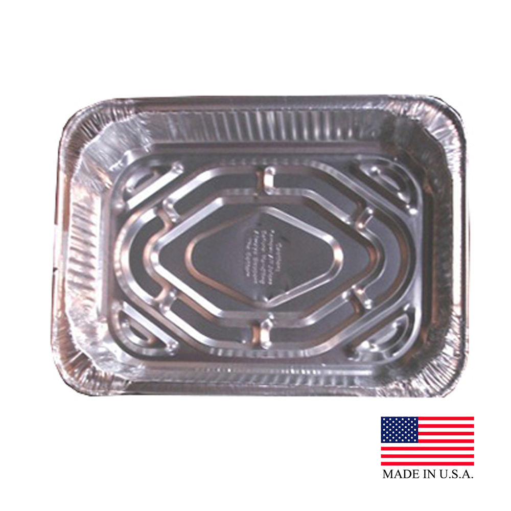 4111-100 Aluminum Extra Large Rectangular Roaster Pan 100/cs - 4111-100 XLG RECTANGLE ROASTER