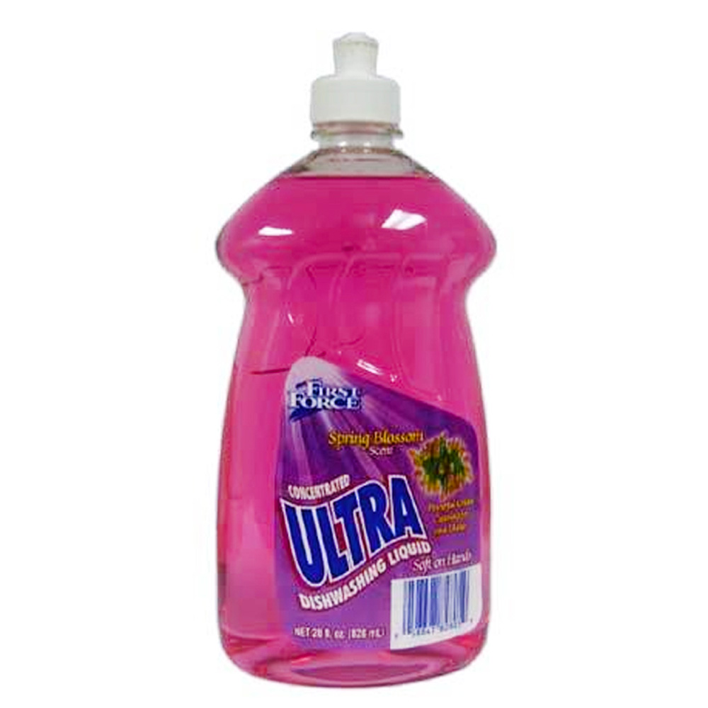 82805-9 First Force 28 oz. Ultra Dish Detergent w/Spring Blossom Scent 12/cs - 82805-9 28z ULT BLOSM DSH DET