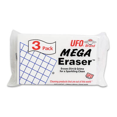 993-0060 White 4.5"x2"x1" Mega Eraser Sponge 3pk  60/3 cs - 993-0060  WHITE ERASER SPONGES