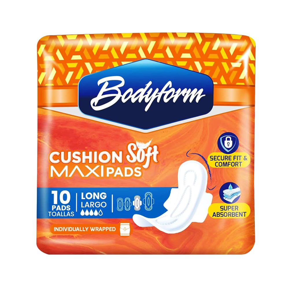 BF01568 Bodyform Cushion Soft Long Maxi Pads 24/10cs