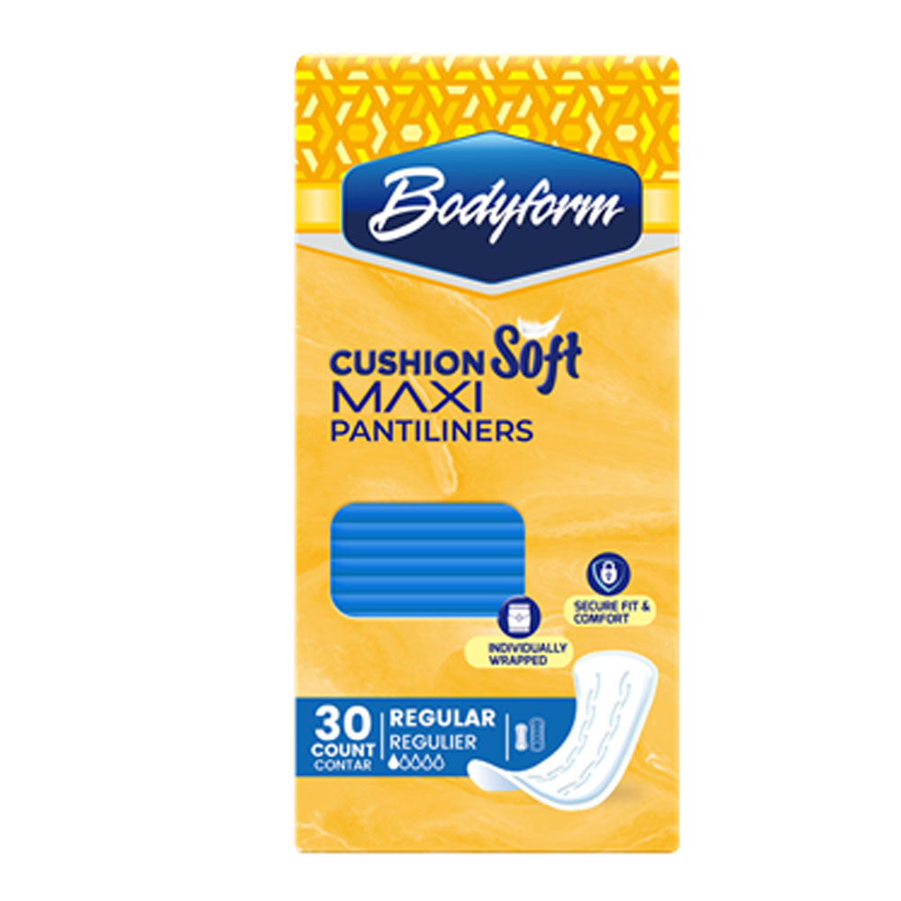 BF01571 Bodyform Cushion Soft Regular Panty Liners24/30 cs
