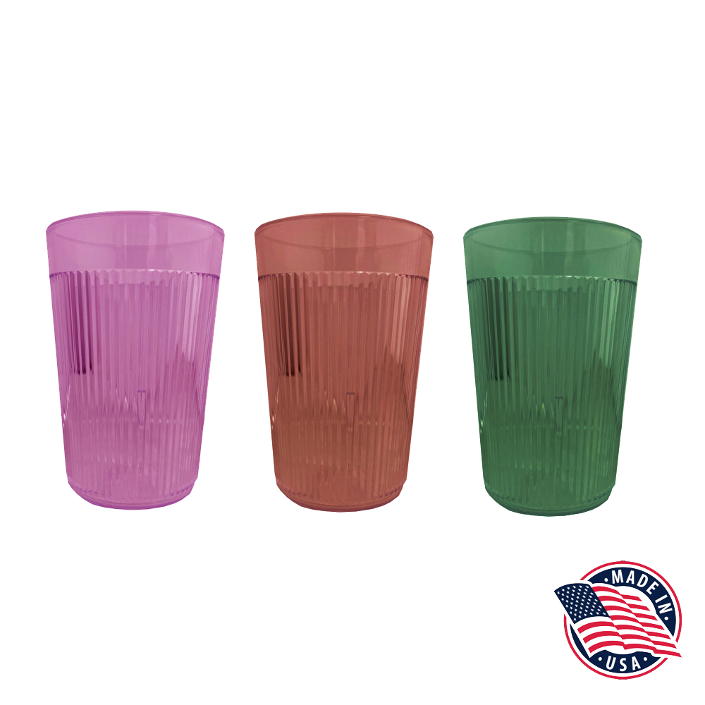 309 Assorted 10 oz. Facets Basic Drinkware        Tumblers 24/cs