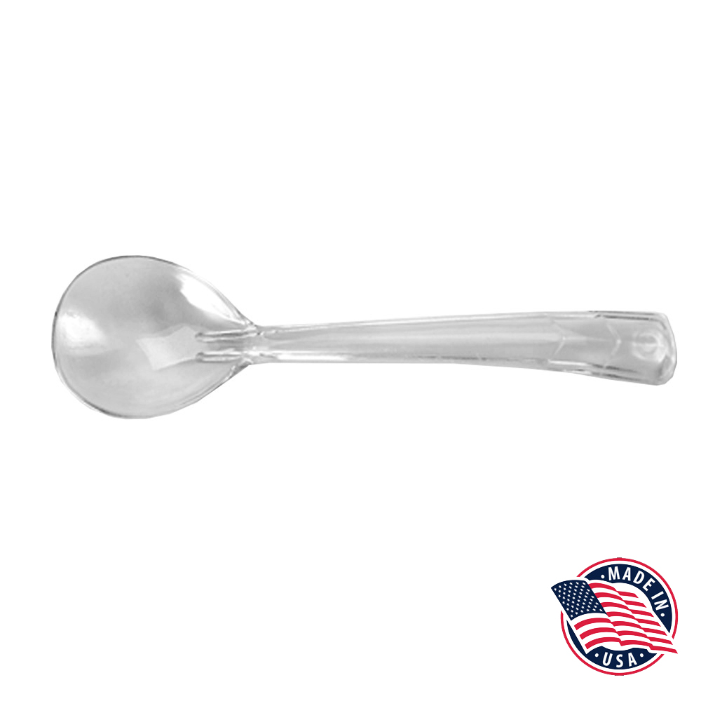 501 Clear 10" Plastic Long Spoon Bulk 144/cs - 501 CLR 10" LONG SPOON