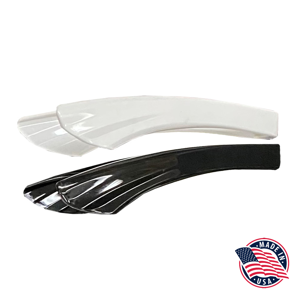 508 Black/White Polycarbonate Fan Tongs 24/cs