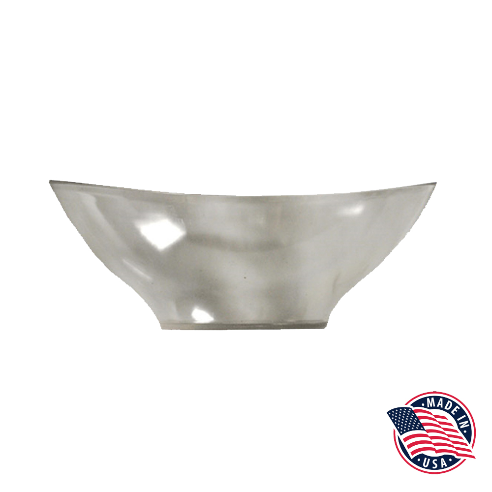 2051 Clear 1 Qt. Sculpted Bowl 12/cs